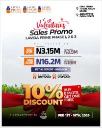 Residential Land For Sale Lavida Prime Estate Phase 3: 📍: Oru Ijebu Town, Ogun State *land Title:*: Registered Survey With C Of O In View Ijebu Ogun
