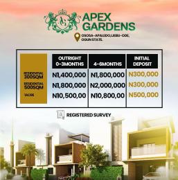 Residential Land For Sale Apex Garden, Apa Aledo Ososa Ljebu Ode/ Ikorodu Road Expressway Ogun State Ijebu Ode Ogun