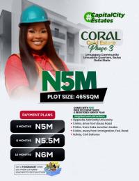 Residential Land For Sale Coral Gold Estate Phase 3 Ibusa Opposite Admiralty University Oshimili North Delta
