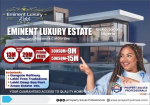 Mixed use Land For Sale Eminent Luxury Estate, Igando, Eleko Ibeju-Lekki Lagos Mixed use Land For Sale Eminent Luxury Estate, Igando, Eleko Ibeju-Lekki Lagos