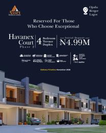 4 bedroom Terraced Duplex For Sale Havanex Court, Ojodu Abiodun Berger Ojodu Lagos