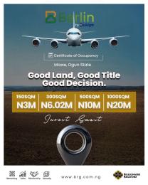 Residential Land For Sale Off Ofada Road Mowe Ogun area 