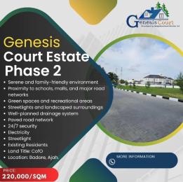 Residential Land For Sale Genesis Court Phase 2, Badore Ajah Lagos
