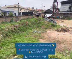 Residential Land For Sale Awuse Estate Opebi Ikeja Lagos