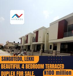 4 bedroom Terraced Duplex For Sale Close To Blenco Supermarket, Ajah Sangotedo Lagos
