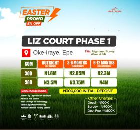 Land For Sale Epe Grammar School, St Augustine , Foodhub , Flim City Epe Lagos