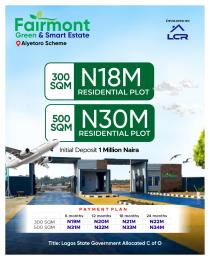 Residential Land For Sale Fairmont Green And Smart Estate Close To Alaro City. Eleko Ibeju-Lekki Lagos