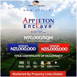 Residential Land For Sale Appleton Enclave Estate Selling Fast With No Extra Charges Free Trade Zone Ibeju-Lekki Lagos