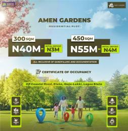 Residential Land For Sale Amen Gardens Off Coastal Road Eleko Ibeju-Lekki Lagos