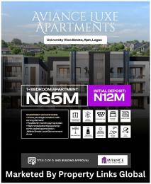 1 bedroom Mini Flat For Sale Aviance Luxe Apartments Opposite Lbs, Ajah Lagos
