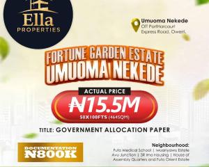 Land For Sale Fortune Garden Estate Phase3 Owerri Imo