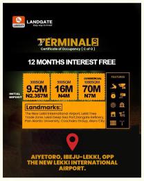 Commercial Land For Sale Terminal 1.0 Estate Aiyetoro Ibeju Lekki Opposite Lekki International Airport Ibeju-Lekki Lagos