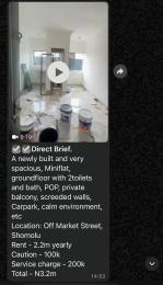 1 bedroom Mini Flat For Rent Shomolu Lagos