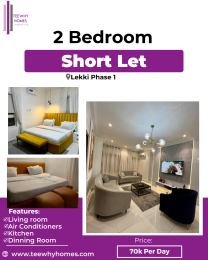 2 bedroom Short Stay Short let Off Admiralty Way. Lekki Lagos
