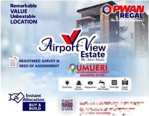 Residential Land For Sale Umueri, Beside Anambra Airport Anambra Area  Residential Land For Sale Umueri, Beside Anambra Airport Anambra Area