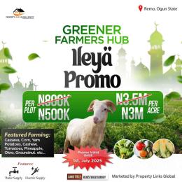 Residential Land For Sale Remo, Around Gateway Polytechnic Ogun area  Residential Land For Sale Remo, Around Gateway Polytechnic Ogun area