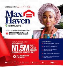 Mixed use Land For Sale Close To Epe International Airport, Lagos State University Epe Lagos