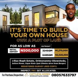 Residential Land For Sale Olowotedo Obafemi Owode Ogun