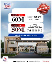 Residential Land For Sale Monastery Roa Sangotedo, Lagos Monastery Road Sangotedo Lagos