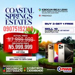 Land For Sale Coastal Road, Igbogun Ibeju-Lekki Lagos