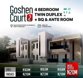 4 bedroom Duplex For Sale Eligboro Eliozu Port Harcourt Rivers