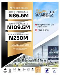 Mixed use Land For Sale The Marbella Luxury & Smart Estate Along The Lekki Epe Expressway, Eleko Very Close To Dangote Refinery, Lekki Free Trade Zone, Novare Mall, Lakowe Golf Course, And Pan Atlantic University. Eleko Ibeju-Lekki Lagos