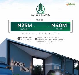 Residential Land For Sale Iberekodo Off Lekki/epe Express Way, Beside Eleganza, Ibeju Lekki Lagos. Ibeju-Lekki Lagos
