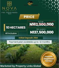 Commercial Land For Sale Nova Palm City Estate Located At Imala Anigbado Abeokuta North Abeokuta Ogun