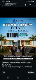 Mixed use Land For Sale Ifite Awka Near Immigration Office, St Anthony Catholic Church, New Govt House Etc. Awka South Anambra