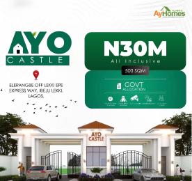 Residential Land For Sale Elerangbe Off Lekki Epe Express Way Ibeju-Lekki Lagos