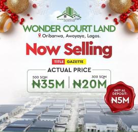 Residential Land For Sale Wonder Court Estate Oribanwa Awoyaya Ajah Lagos Residential Land For Sale Wonder Court Estate Oribanwa Awoyaya Ajah Lagos
