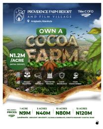 Commercial Land For Sale Providence Farm Resort And Film Village Anigbado Abeokuta Ogun State Abeokuta Ogun