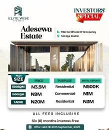 Residential Land For Sale Adesewa Estate At Moniya Iseyin Expressway, Ibadanolowa Ibadan Oyo