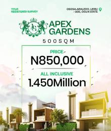 Residential Land For Sale Ososa Apa Aledo, Ljebu Ode Ijebu Ogun Residential Land For Sale Ososa Apa Aledo, Ljebu Ode Ijebu Ogun