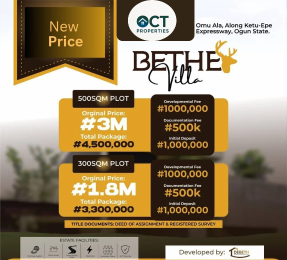 Residential Land For Sale Omuala, Ogun State Lagos Extension Ogun