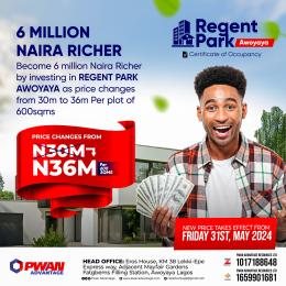 Residential Land For Sale Regent Park Awoyaya Is Very Close To Mayfair Garden Estate Awoyaya Ajah Lagos Residential Land For Sale Regent Park Awoyaya Is Very Close To Mayfair Garden Estate Awoyaya Ajah Lagos