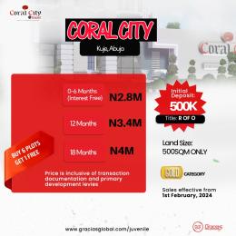 Residential Land For Sale Deposit 500k Then Spread Your Balance Within 6months Interest Free Wow. Coral City Estate. Kuje Abuja Phase 4 