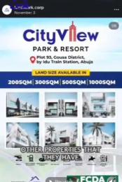 Mixed use Land For Sale Cityview Park & Resorts Gousa District Idu Abuja Phase 4 