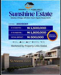Residential Land For Sale Sunshine Estate Located At Olooko Village Off Afon Town Ogele Road Ilorin Kwara