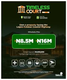 Residential Land For Sale Timeless Court Estate Is Directly Facing The Lagos Calabar Coastal Road Imedu Town Ibeju-Lekki Lagos Residential Land For Sale Timeless Court Estate Is Directly Facing The Lagos Calabar Coastal Road Imedu Town Ibeju-Lekki Lagos