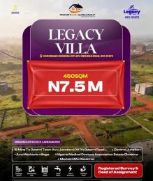 Residential Land For Sale Legacy Villa Estate Located At Soronnadi Obosima Off Avu Obosima Road Ohaji/Egbema Imo