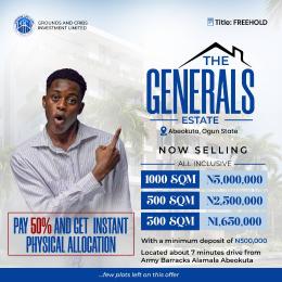 Residential Land For Sale Alamala Army Barracks Isale Ake Abeokuta Ogun