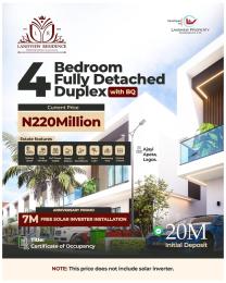 4 bedroom Detached Duplex For Sale Majek Sangotedo Lagos