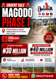 Mixed use Land For Sale Phase 1 Magodo Kosofe/Ikosi Lagos