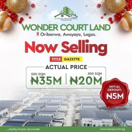 Residential Land For Sale Wonder Court, Awoyaya Oribanwa Ibeju-Lekki Lagos Residential Land For Sale Wonder Court, Awoyaya Oribanwa Ibeju-Lekki Lagos