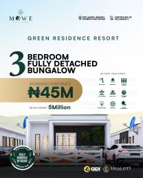 3 bedroom Detached Bungalow For Sale Mowe Golf Town Estate Off Lagos Ibadan Expressway Close To Rccg Camp Mowe Ogun area 