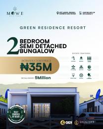 2 bedroom Semi detached Bungalow For Sale Mowe Golf Town Estate Off Lagos Ibadan Expressway Close To Ogun Gas Nigeria Limited Mowe Ogun area 