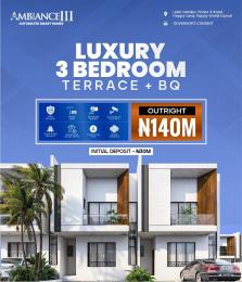 3 bedroom Terrace For Sale The Ambiance 3 Estate Lekki Gardens Phase 4 Road Happy Land Happy World Layout Lekki Scheme 2 Ajah Lagos