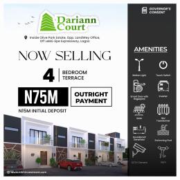 4 bedroom Terrace For Sale  Lagos Business School Frsc Office Blenco Supermarket Landwey Office Ajah Lagos