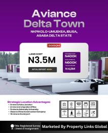 Residential Land For Sale Aviance Delta Town In Nkpikolo–umuekea, 5mins Drive To Koka Junction Asaba Delta